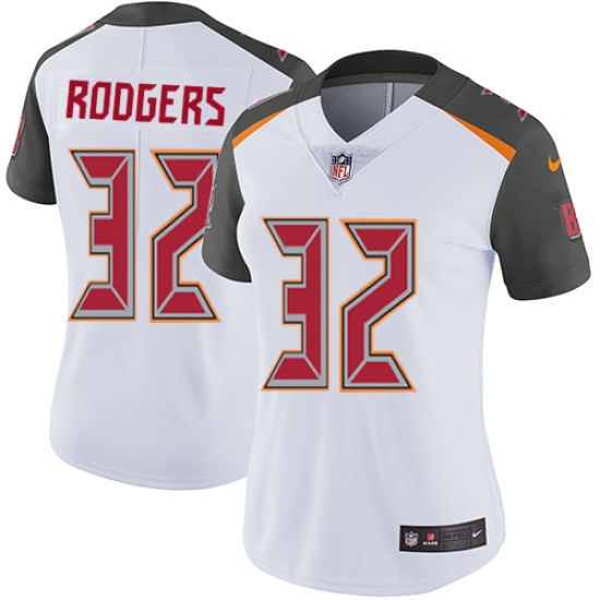 Women's Nike Tampa Bay Buccaneers #32 Jacquizz Rodgers White Vapor Untouchable Limited Player NFL Jersey - Ujersey
