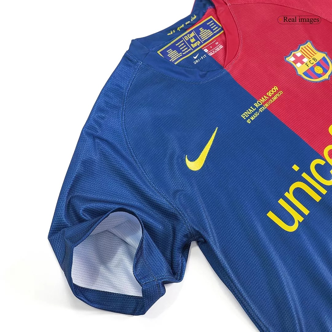 Messi#10 Barcelona Retro Jersey Home Soccer Shirt 2008/09 - UCL