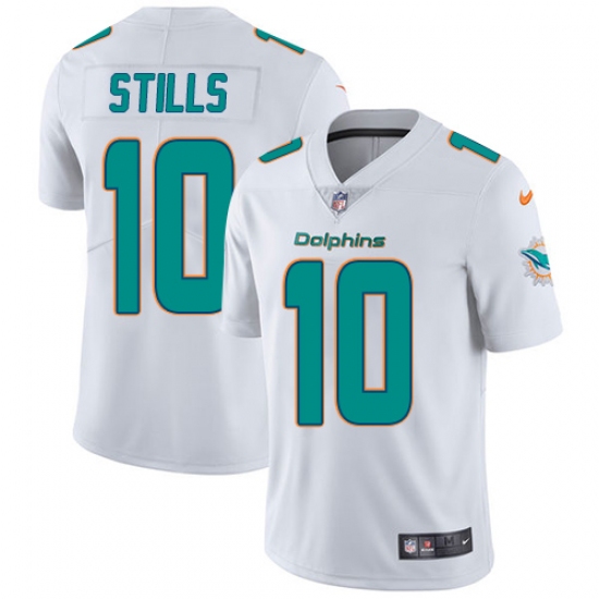Youth Nike Miami Dolphins #10 Kenny Stills White Vapor Untouchable Limited Player NFL Jersey - Ujersey