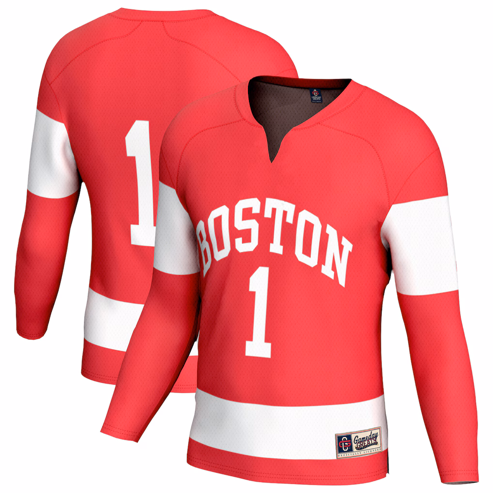 Youth GameDay Greats Scarlet Boston University Lightweight Collegiate Women's Hockey Fashion Jersey - Ujersey