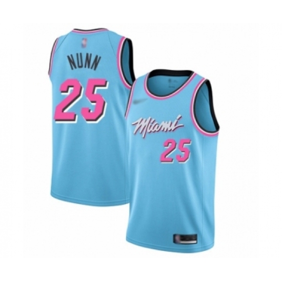 Women's Miami Heat #25 Kendrick Nunn Swingman Blue Basketball Jersey - 2019 20 City Edition - Ujersey