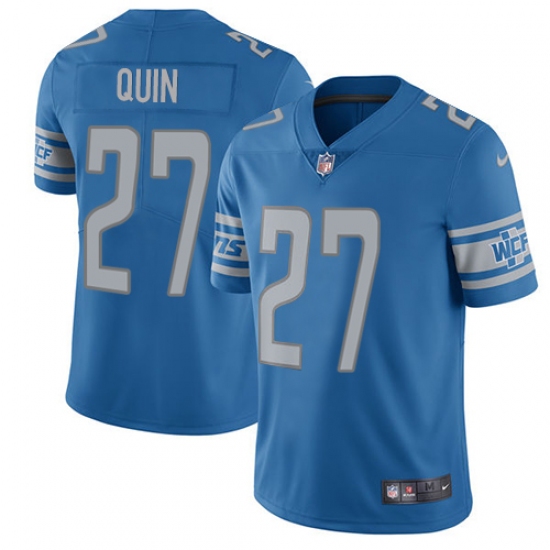 Men's Nike Detroit Lions #27 Glover Quin Limited Light Blue Team Color Vapor Untouchable NFL Jersey - Ujersey