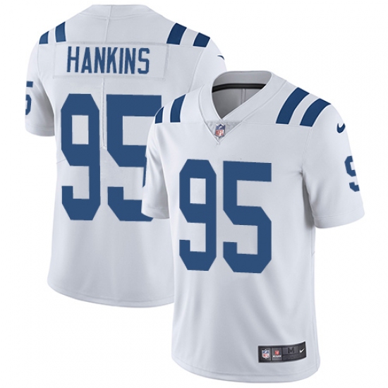 Youth Nike Indianapolis Colts #95 Johnathan Hankins Elite White NFL Jersey - Ujersey