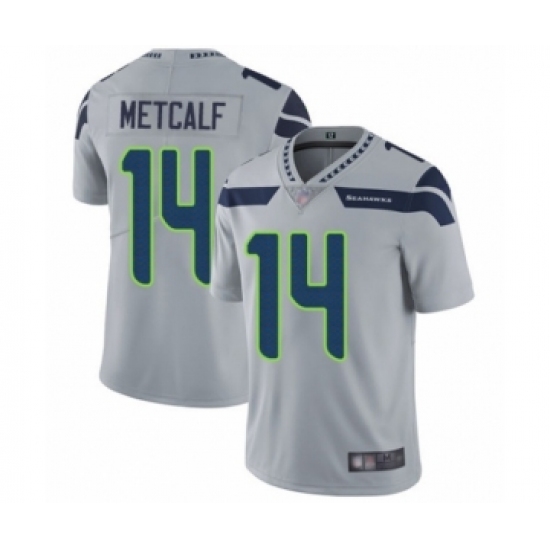 Youth Seattle Seahawks #14 D.K. Metcalf Grey Alternate Vapor Untouchable Limited Player Football Jersey - Ujersey