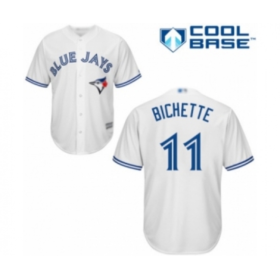 Youth Toronto Blue Jays #11 Bo Bichette Authentic White Home Baseball Player Jersey - Ujersey