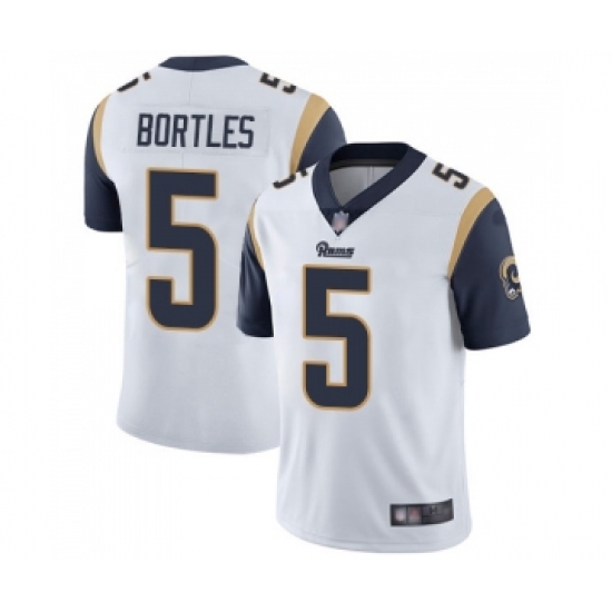 Men's Los Angeles Rams #5 Blake Bortles White Vapor Untouchable Limited Player Football Jersey - Ujersey