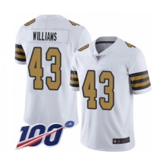 Men's New Orleans Saints #52 Craig Robertson Limited White Rush Vapor Untouchable 100th Season Football Jersey - Ujersey