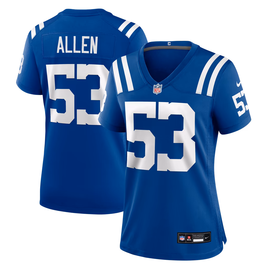 Women's Indianapolis Colts CJ Allen Nike Royal Team Game Jersey - U-jersey