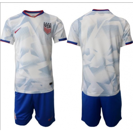 Men's United States USA Blank or Custom Team FIFA x World Cup 2026 Home White On Field Suit Jersey - Ujersey
