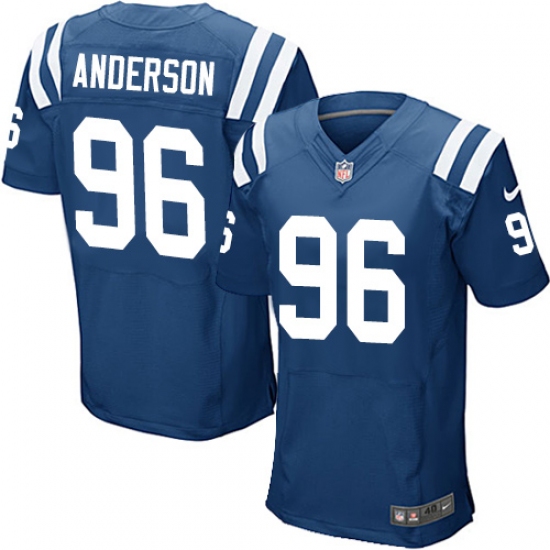 Men's Nike Indianapolis Colts #96 Henry Anderson Elite Royal Blue Team Color NFL Jersey - Ujersey