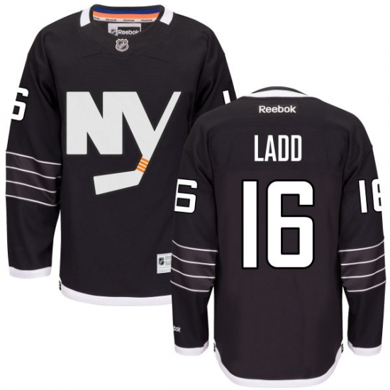 Women's Reebok New York Islanders #16 Andrew Ladd Premier Black Third NHL Jersey - Ujersey