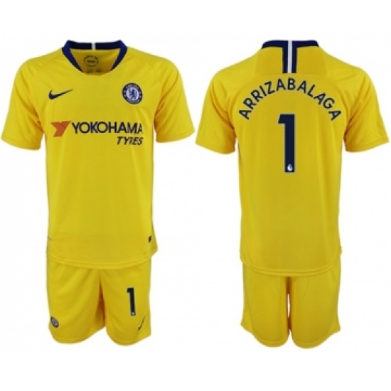Chelsea #1 Arrizabalaga Away Soccer Club Jersey