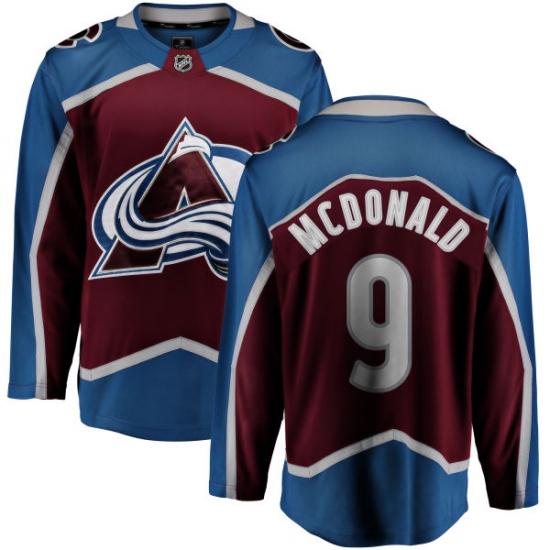 Men's Colorado Avalanche #9 Lanny McDonald Fanatics Branded Maroon Home Breakaway NHL Jersey - Ujersey