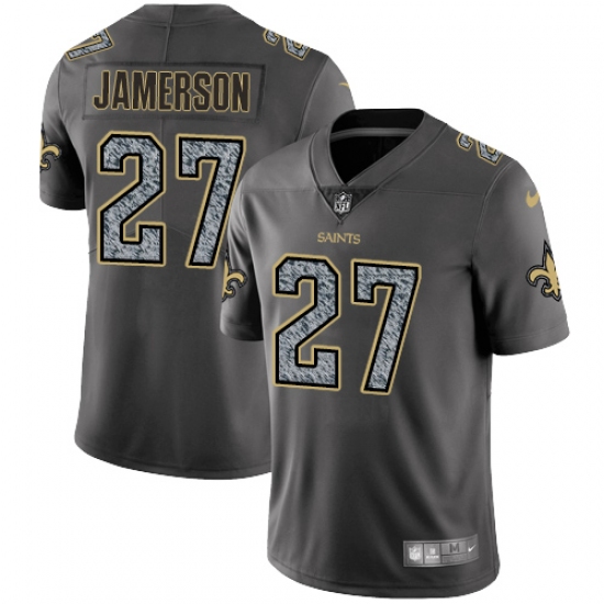 Men's Nike New Orleans Saints #27 Natrell Jamerson Gray Static Vapor Untouchable Limited NFL Jersey - Ujersey