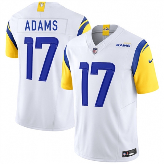 Men's Los Angeles Rams #17 Davante Adams White 2024 F.U.S.E. Vapor Untouchable Limited Football Stitched Jersey - Ujersey