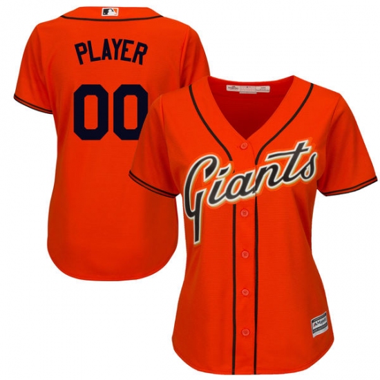 Women's San Francisco Giants Majestic Orange Cool Base Alternate Jersey - Ujersey