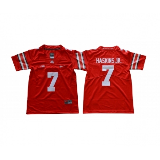 Ohio State Buckeyes 7 Dwayne Haskins Jr. Red Youth College Football Jersey - Ujersey