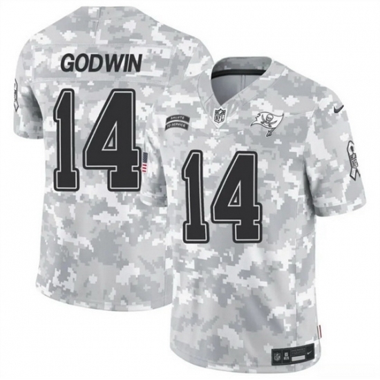 Men's Tampa Bay Buccaneers #14 Chris Godwin 2024 F U S E Arctic Camo Salute To Service Limited Stitched Football Jersey - Ujersey