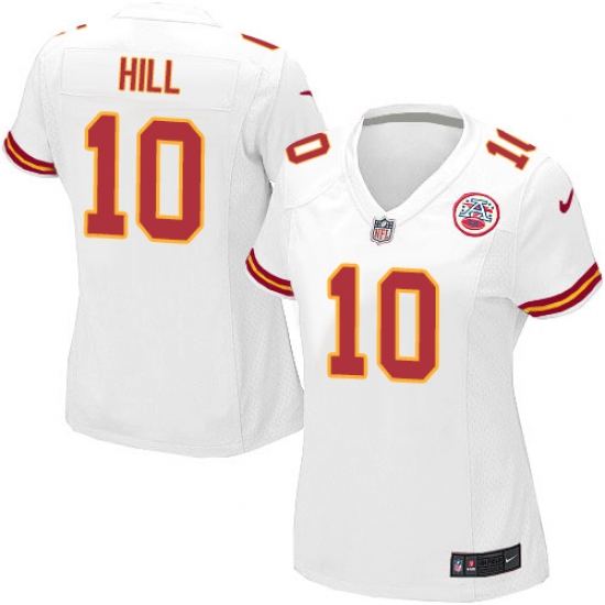 Women's Nike Kansas City Chiefs #10 Tyreek Hill Game White NFL Jersey - Ujersey
