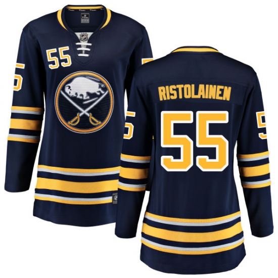Women's Buffalo Sabres #55 Rasmus Ristolainen Fanatics Branded Navy Blue Home Breakaway NHL Jersey - Ujersey