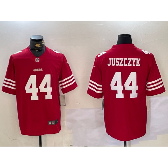 Men's San Francisco 49ers #44 Kyle Juszczyk Red Vapor Stitched Nike Limited Jersey - Ujersey