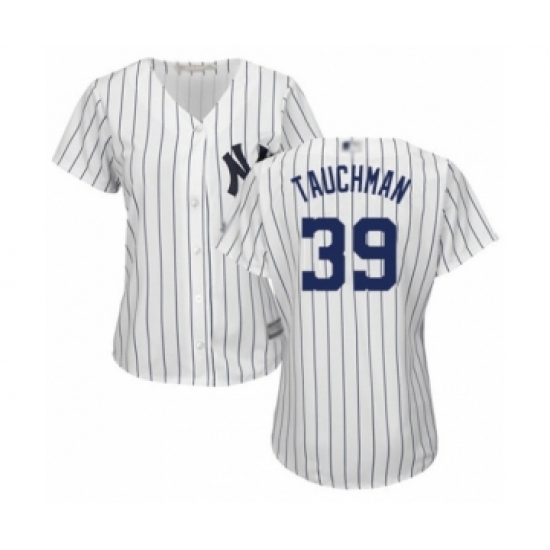 Women's New York Yankees #45 Luke Voit Authentic White Home Baseball Player Jersey - Ujersey