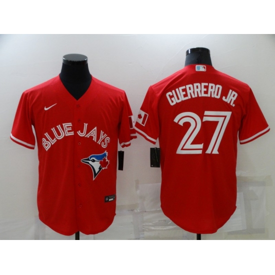 Men's Toronto Blue Jays #27 Vladimir Guerrero Jr. Red Game Alternate Baseball Jersey - Ujersey