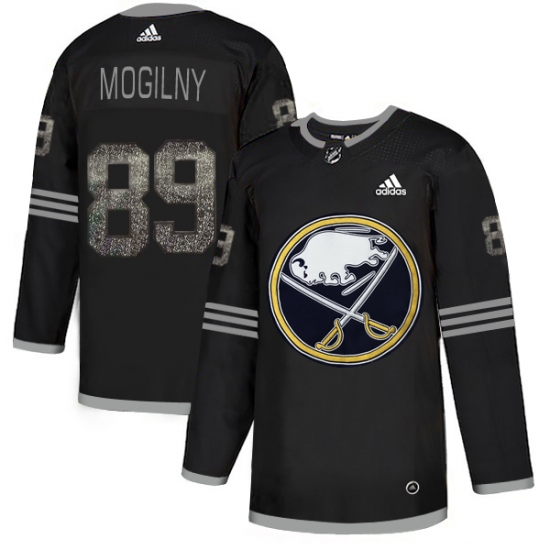 Men's Adidas Buffalo Sabres #89 Alexander Mogilny Black Authentic Classic Stitched NHL Jersey - Ujersey