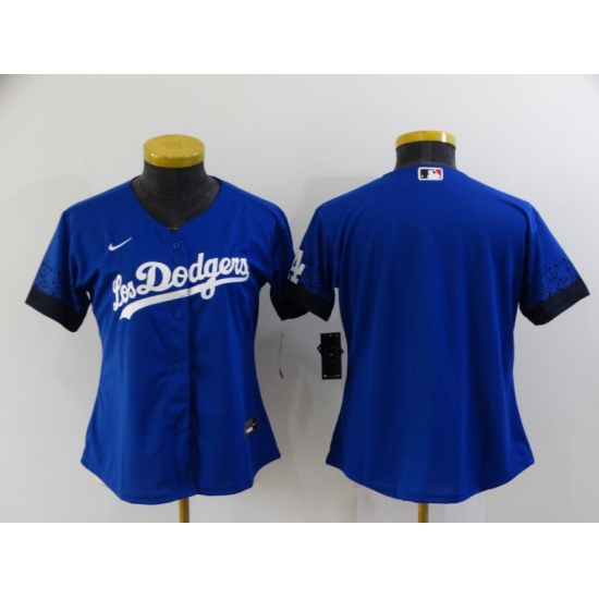 Women's Nike Los Angeles Dodgers Blank Blue City Player Jersey - Ujersey