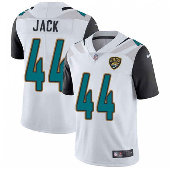 Men's Nike Jacksonville Jaguars #44 Myles Jack White Vapor Untouchable Limited Player NFL Jersey - Ujersey