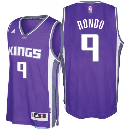 Sacramento Kings #9 Rajon Rondo 2016-17 Seasons Purple Road New Swingman Jersey - Ujersey