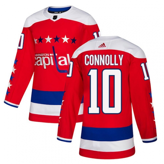 Men's Adidas Washington Capitals #10 Brett Connolly Authentic Red Alternate NHL Jersey - Ujersey