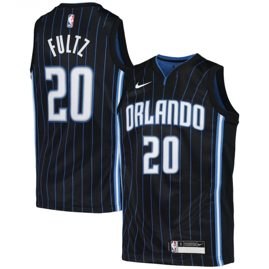 Youth Orlando Magic #20 Markelle Fultz Nike Black 2020-21 Swingman Jersey - Ujersey