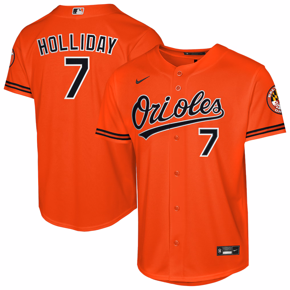 Youth Baltimore Orioles Jackson Holliday Nike Orange Alternate 2 Stadium Player Jersey - Ujersey