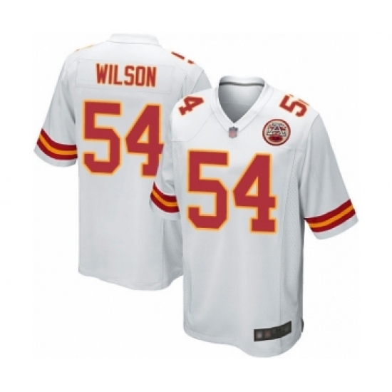 Men's Kansas City Chiefs #54 Damien Wilson Game White Football Jersey - Ujersey
