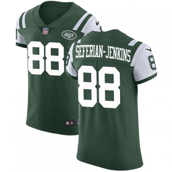 Men's Nike New York Jets #88 Austin Seferian-Jenkins Elite Green Team Color NFL Jersey - Ujersey