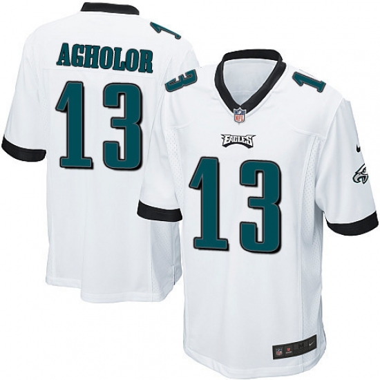 Men's Nike Philadelphia Eagles #13 Nelson Agholor Game White NFL Jersey - Ujersey