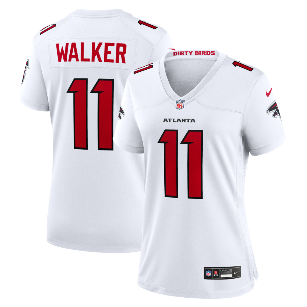 Women's Atlanta Falcons Jalon Walker Nike White Game Jersey - ujerseystore