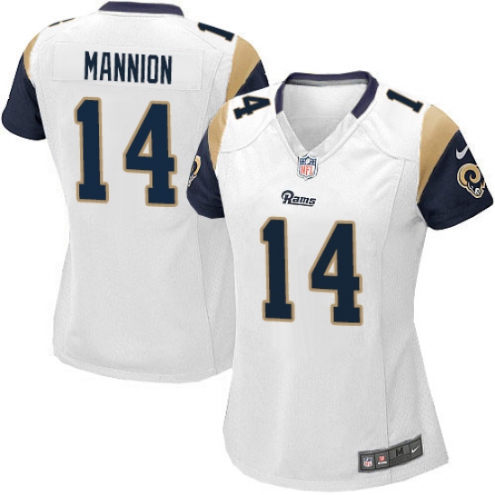 Women's Nike Los Angeles Rams #14 Sean Mannion Game White NFL Jersey - Ujersey
