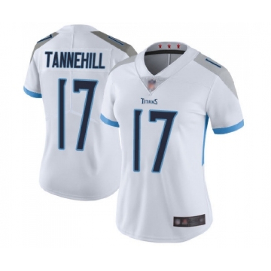 Women's Tennessee Titans #17 Ryan Tannehill White Vapor Untouchable Limited Player Football Jersey - Ujersey