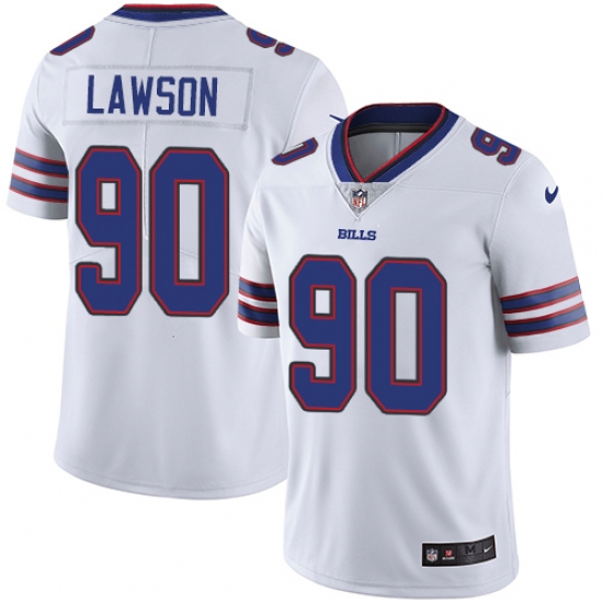 Men's Nike Buffalo Bills #90 Shaq Lawson White Vapor Untouchable Limited Player NFL Jersey - Ujersey