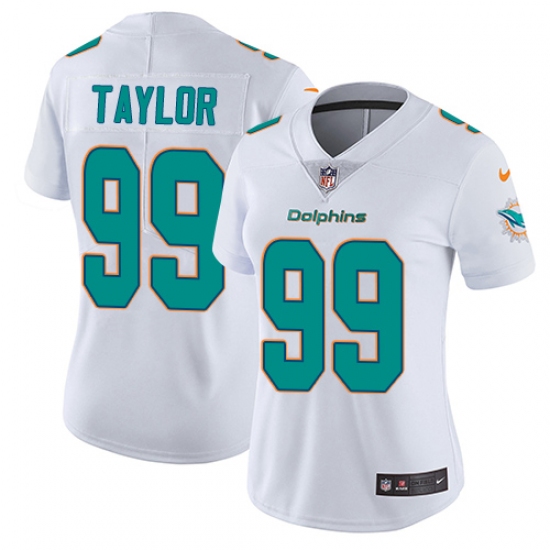 Women's Nike Miami Dolphins #99 Jason Taylor Elite White NFL Jersey - Ujersey