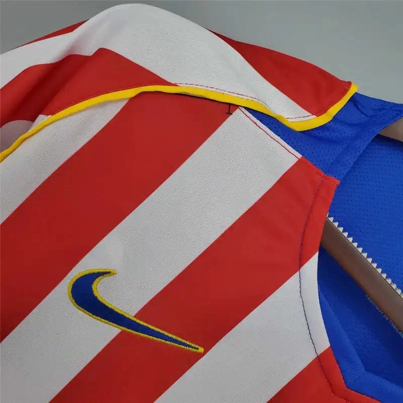 Atletico Madrid Retro Soccer Jersey Home Shirt 2004/05