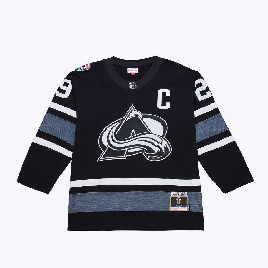 Men's Nathan MacKinnon Mitchell & Ness Black 2019 All-Star Game Power Play Jersey - SUjersey01