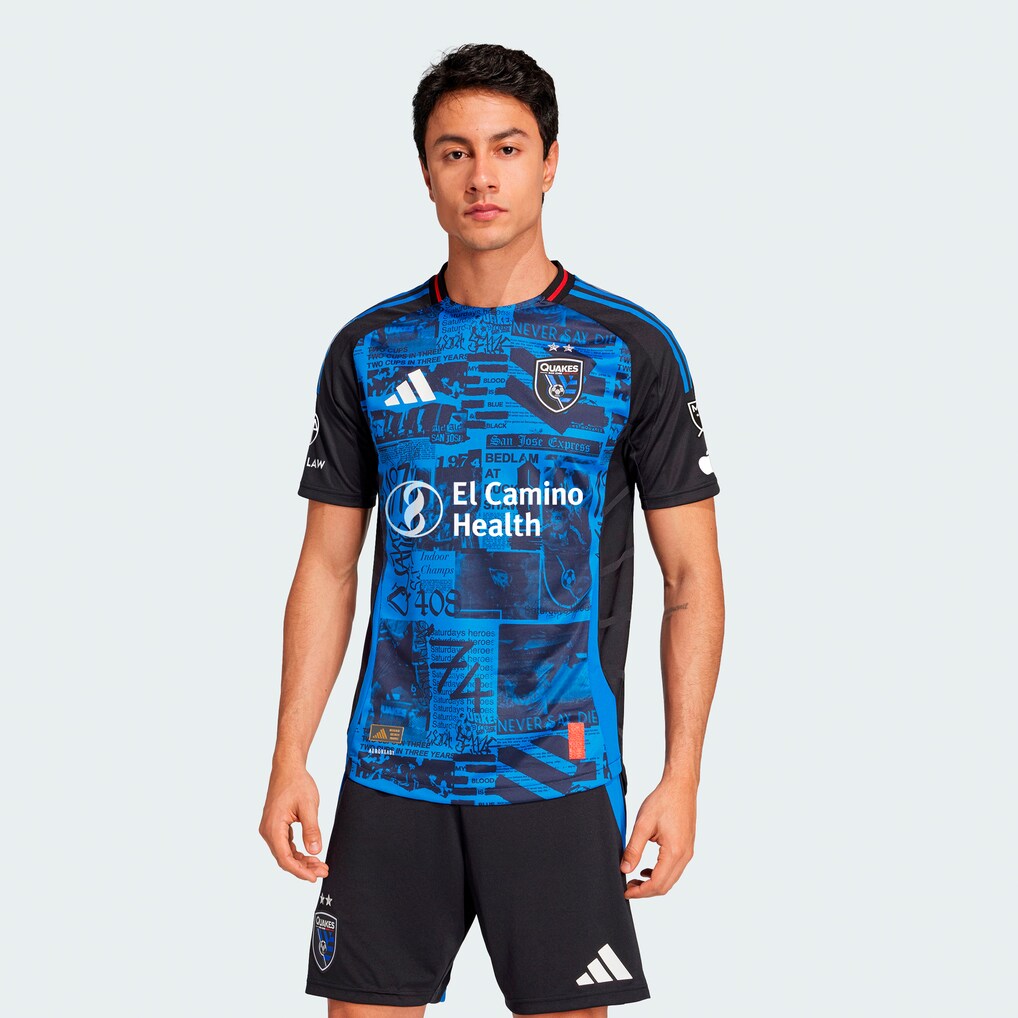 Men's San Jose Earthquakes adidas Black 2025 Headliner Authentic Jersey - Ujersey
