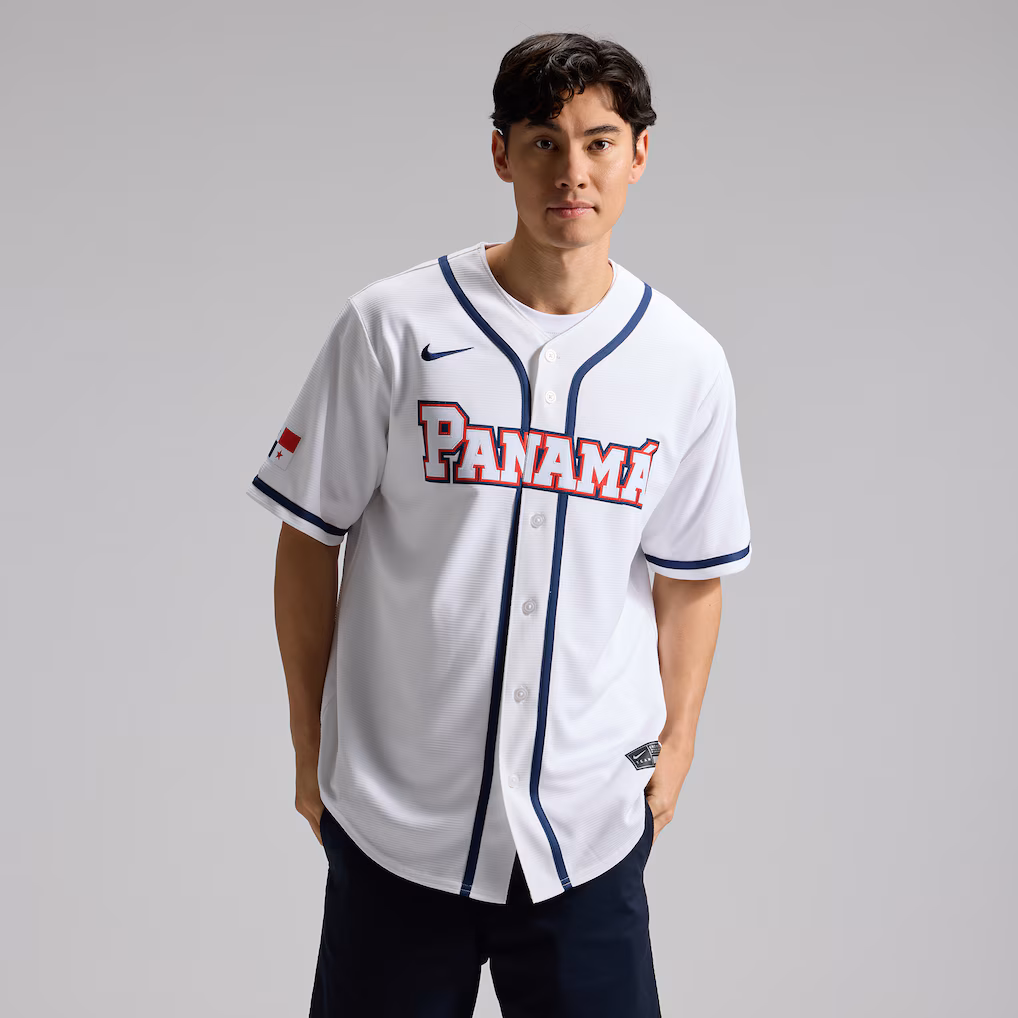 Men's Panama Baseball Nike White 2026 World Baseball Classic Home Stadium Jersey - Ujersey