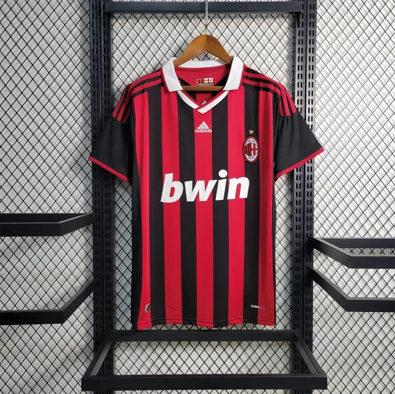 AC Milan Retro Soccer Jersey Home Custom Shirt 2009/10 - ujerseystore