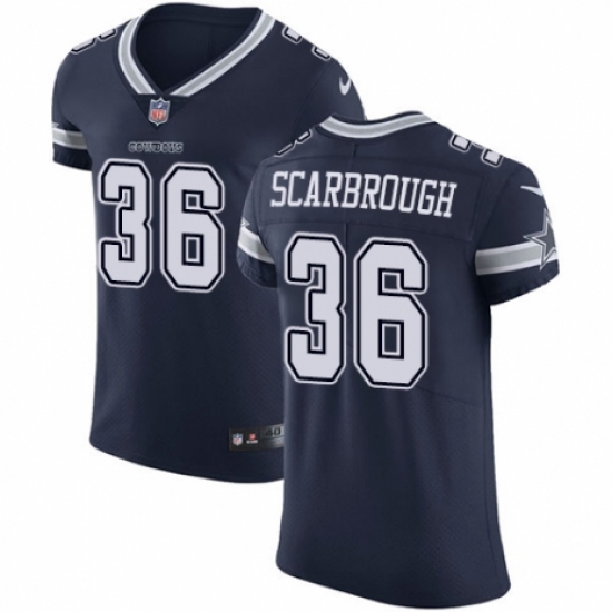 Men's Nike Dallas Cowboys #36 Bo Scarbrough Navy Blue Team Color Vapor Untouchable Elite Player NFL Jersey - Ujersey