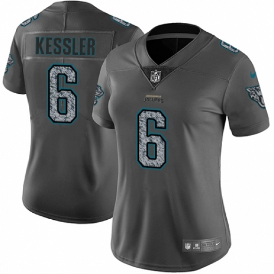 Women's Nike Jacksonville Jaguars #6 Cody Kessler Gray Static Vapor Untouchable Limited NFL Jersey - Ujersey