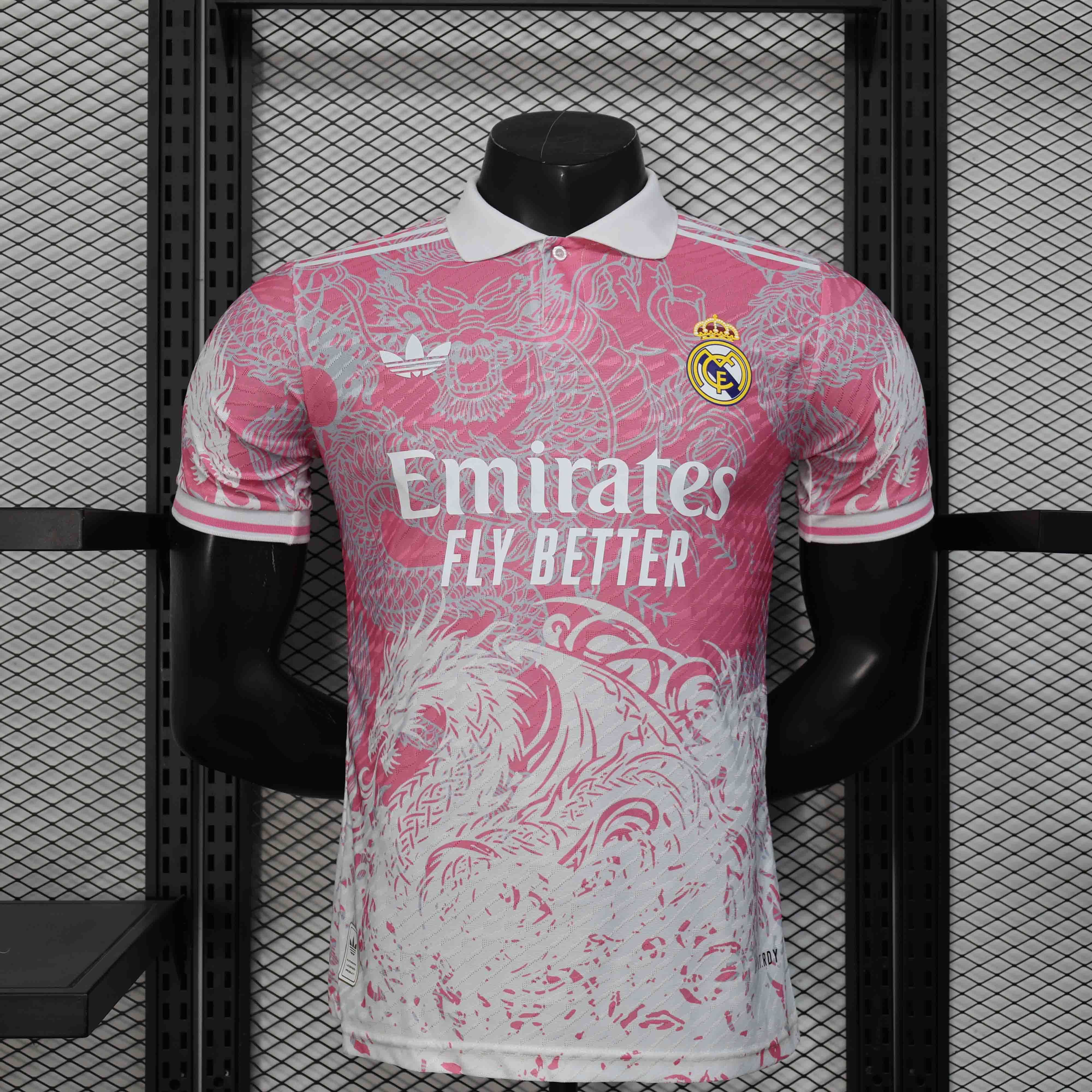 Real Madrid Soccer Jersey Dragon Pink Special Edition Shirt 2025/26 - U-jersey